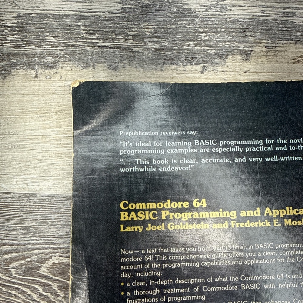 Commodore 64: Basic Programming and Applications by Goldstein Mosher 1984 - Picture 11 of 16